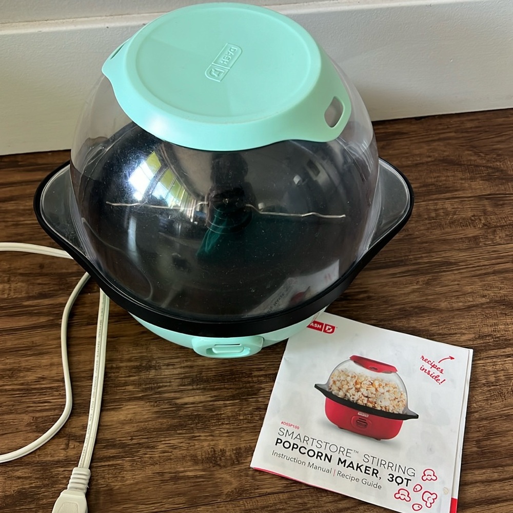 Dash 6qt SmartStore Stirring Popcorn Maker - Aqua